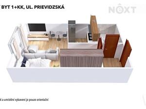 Pronájem bytu 1+kk, Šumperk, Prievidzská, 35 m2