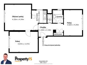 Prodej bytu 3+kk, Úštěk - Úštěk-Českolipské Předměstí, Sídliště pionýrů, 76 m2