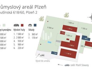 Pronájem skladu, Plzeň, Libušínská, 3000 m2