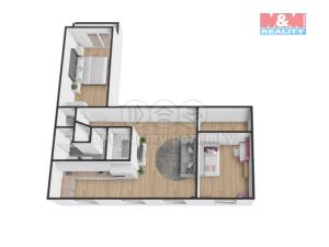 Pronájem bytu 3+kk, Poděbrady - Poděbrady II, Studentská, 84 m2