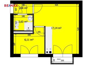 Pronájem bytu 2+kk, Milovice, Braniborská, 32 m2