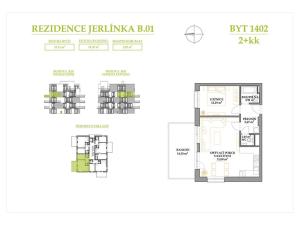 Prodej bytu 2+kk, Brno, Jerlínová, 53 m2