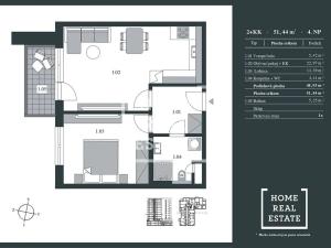 Pronájem bytu 2+kk, Praha - Hrdlořezy, V třešňovce, 50 m2