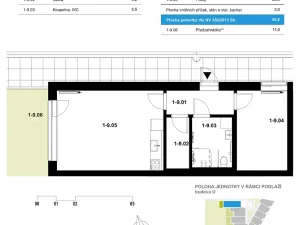 Prodej bytu 2+kk, Brno, Nové sady, 51 m2