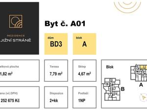 Prodej bytu 2+kk, Olomouc, Leopolda Pospíšila, 49 m2