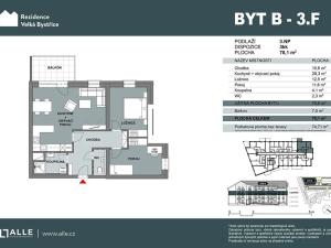 Prodej bytu 3+kk, Velká Bystřice, 71 m2