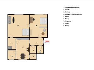 Pronájem bytu 2+1, Nové Hrady - Veveří, 74 m2