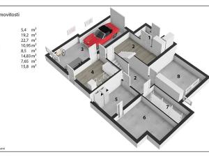 Prodej rodinného domu, Stěžery, 226 m2