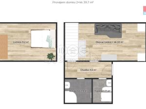 Pronájem rodinného domu, Poděbrady - Kluk, Liliová, 45 m2