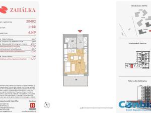 Pronájem bytu 1+kk, Praha - Modřany, Mezi vodami, 35 m2