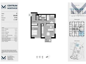 Prodej bytu 3+kk, Hostivice, Čsl. armády, 68 m2