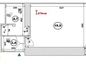 Pronájem bytu 1+kk, Praha - Michle, Michelská, 30 m2