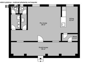 Prodej rodinného domu, Domousnice, 73 m2