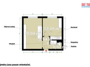 Pronájem bytu 1+1, Plzeň - Bolevec, Žlutická, 30 m2