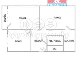 Prodej bytu 3+1, Chomutov, Školní pěšina, 75 m2