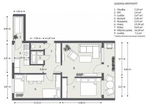 Pronájem bytu 3+1, Hradec Králové - Slezské Předměstí, Třebechovická, 65 m2