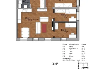 Pronájem bytu 4+kk, Kladno, Vrchlického, 81 m2