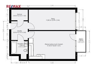 Pronájem bytu 2+kk, Praha - Vysočany, Kolbenova, 50 m2