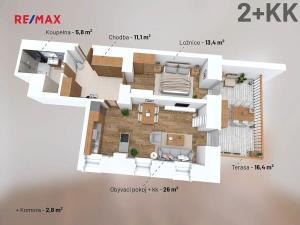 Prodej bytu 2+kk, Svoboda nad Úpou, Nádražní, 56 m2