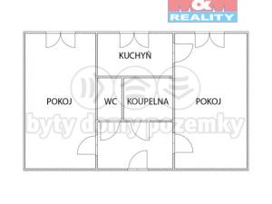Prodej bytu 2+1, Most, Jaroslava Vrchlického, 54 m2