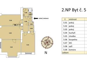 Pronájem bytu 3+1, Praha - Vinohrady, Slezská, 102 m2