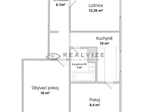 Prodej bytu 3+1, České Budějovice, Čéčova, 56 m2