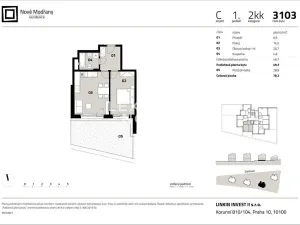 Prodej bytu 2+kk, Praha - Modřany, Zlochova, 49 m2