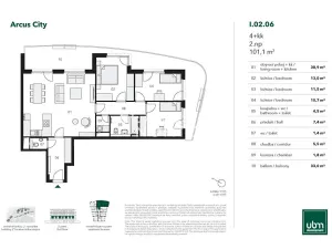 Prodej bytu 4+kk, Praha - Stodůlky, Bělohlávkova, 101 m2