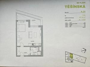 Prodej bytu 1+kk, Plzeň, Pilařská, 54 m2