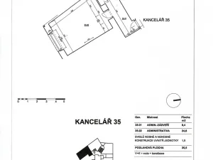 Prodej kanceláře, Praha - Vysočany, Jandova, 48 m2
