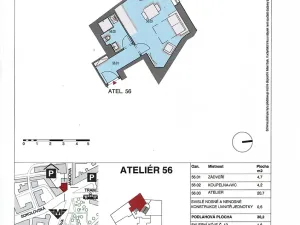 Prodej kanceláře, Praha - Vysočany, Jandova, 48 m2