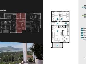 Prodej bytu 2+kk, Кавач, Černá Hora, 33 m2