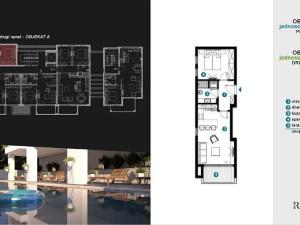 Prodej bytu 2+kk, Кавач, Černá Hora, 33 m2