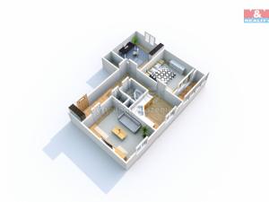 Pronájem bytu 3+1, Krupka, Jasmínová, 66 m2