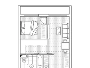 Pronájem bytu 2+kk, Praha - Krč, Zálesí, 43 m2