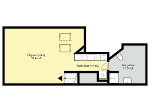 Pronájem bytu 1+kk, Čáslav - Čáslav-Staré Město, Klimenta Čermáka, 48 m2