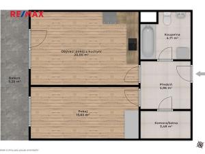 Prodej bytu 2+kk, Praha - Libeň, V zahradách, 47 m2