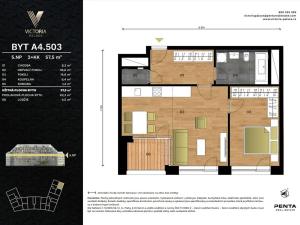 Prodej bytu 2+kk, Praha - Bubeneč, Vítězné náměstí, 58 m2