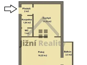 Prodej bytu 1+1, České Budějovice, Puklicova, 39 m2