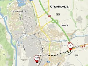 Pronájem komerčního pozemku, Otrokovice, U Letiště, 2100 m2