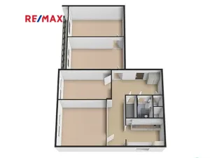 Prodej bytu 4+1, Praha - Letňany, Letovská, 76 m2