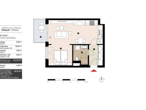 Prodej bytu 1+kk, Praha - Žižkov, Seifertova, 43 m2