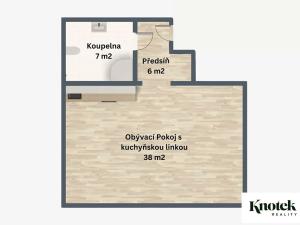 Prodej bytu 1+kk, Brno, Nálepkova, 51 m2