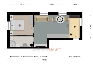 Pronájem bytu 2+kk, Znojmo, Koukalova, 40 m2