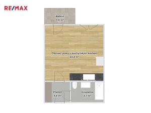 Pronájem bytu 1+kk, Praha - Horní Měcholupy, Padovská, 32 m2