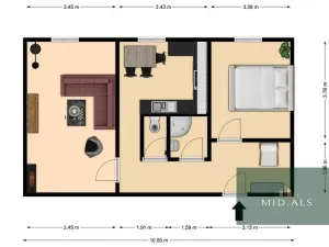 Prodej bytu 2+1, Klášterec nad Ohří, Okružní, 60 m2