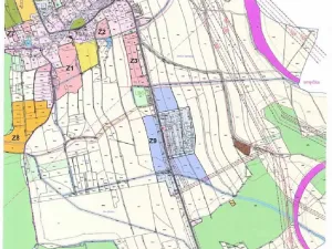 Dražba pozemku, Semanín, 1256 m2