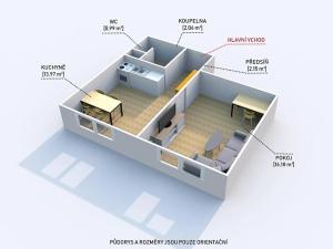 Prodej bytu 1+1, Žlutice, Pod Strání, 39 m2