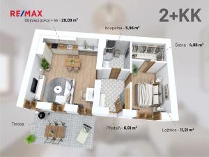 Prodej bytu 2+kk, Třeština, 58 m2