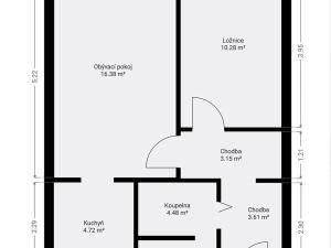 Prodej bytu 2+kk, Praha - Ruzyně, Ciolkovského, 44 m2